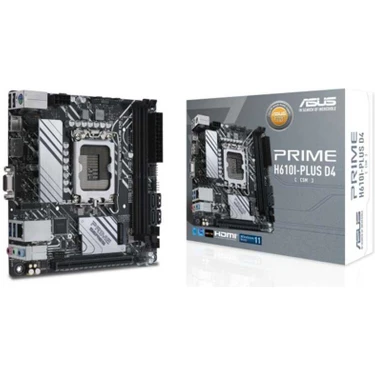 ASUS PRIME H610I-PLUS D4 セット Asus Prime H610I-PLUS D4-Csm M.2 Sata Ddr4 3200MHZ USB 3.2 Fiyatı