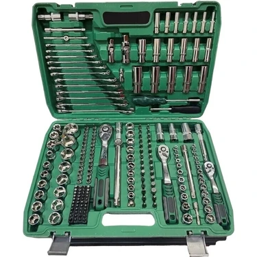 NewStar Tam Profesiyonel Germany 72 Diş Eğik Cırcır 216 Parça Lokma Takımı Oto Tamirci Tam Set