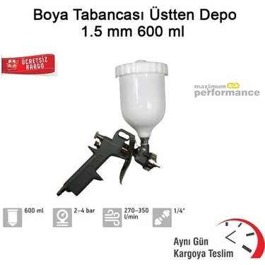 Master Boya Tabancası Üstten Depo 1.5 mm 600