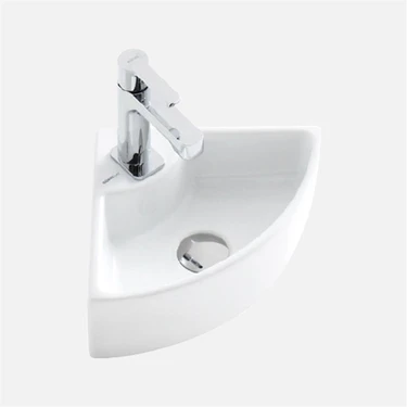 Güral Vit Köşe Puzzle Lavabo 30 cm x 30