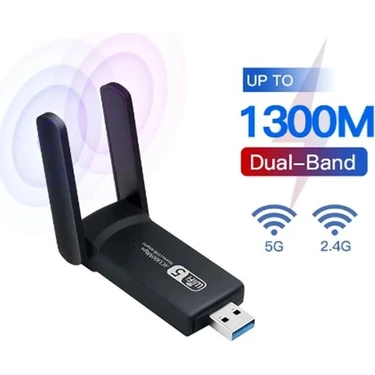 Airstorr AC1200 Mbps Dual Band USB 3.0 Adaptör Kablosuz Wifi