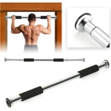 Tekno Trust Gümüş Barfiks Çubuğu 80-130 cm Ayarlanabilir Barfiks Çekme Demiri Barfiks Çekme Aleti