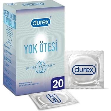 Durex Yok Ötesi Ultra Kaygan 20'li İnce