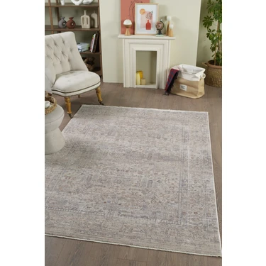 Valeria %100 Polyester Vintage Modern  Dokuma Salon Oturma Odası