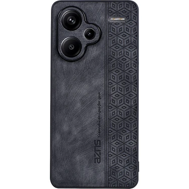 4U Sky Xiaomi Redmi Için Note 13 Pro + 5g Kılıf Pu Deri + Tpu Cep Telefonu Kapak Black (Yurt