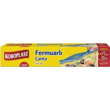 Koroplast Fermuarlı Çanta Büyük Boy 27 cm* 28