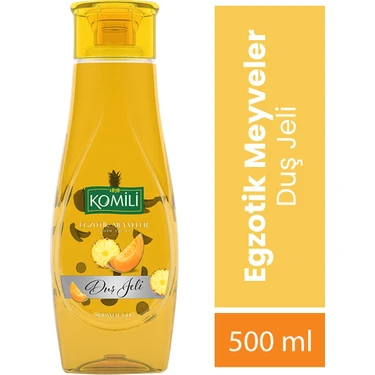 Komili Egzotik Meyveler Vegan Duş Jeli - Egzotik Meyve Kokulu - 500