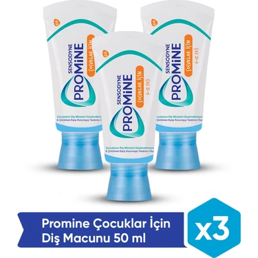 Sensodyne Promine Çocuk Diş Macunu 50ml X 3