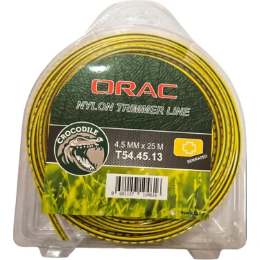 Orac 4,50 mm 25 Mt. Dişli Tırtıklı Sarı Tırpan