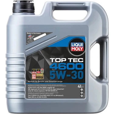 Liqui Moly Top Tec 4600 5W-30 4 Litre Motor Yağı (Üretim Yılı: