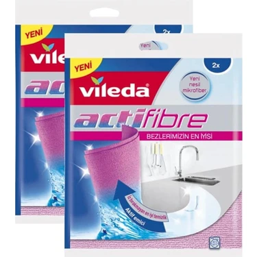 Vileda Actifibre Temizlik Bezi 2 Li x 2