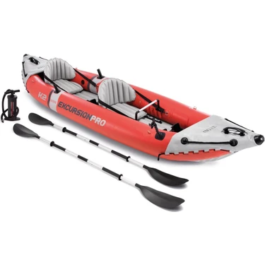 intex 68309 Excursion Pro K2 Çift Kişilik Şişme Kano Set (180 Kg) Balık Avı