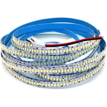 Amber LED 5 Metre Beyaz Renk 6500K 12V 2835 Yüksek Lümen Şerit LED Metrede 240