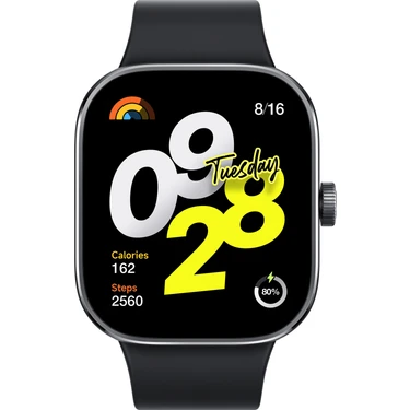 Xiaomi Redmi Watch 4 Siyah Akıllı Saat 1.97 inç AMOLED Ekran ile Bluetooth Arama ve Sağlık