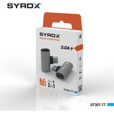 Syrox DT30T-TT 2'in 1'i Hem Şarj Hem Kulaklık Ses/Çift Fiyatı