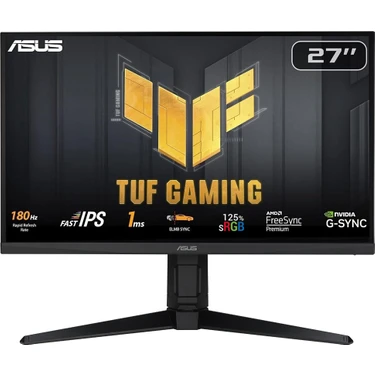 ASUS TUF GAMING VG279QL3A   27 HDR FAST IPS FREESYNC VE G-SYNC UYUMLU 1920x1080 1MS 180HZ DP HDMI 