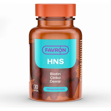 Favron Hns Biotin, Çinko, Demir Takviye Edici Gıda 30
