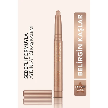 Flormar Kremsi Dokulu Brow Up Highlighter Pencil Aydınlatıcı Kalem- Uçuk Kahve (000 Champagne)