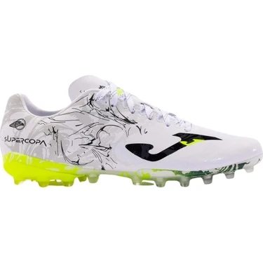 Joma Super Copa 2402 Blanco Fırm Ground Erkek Beyaz Krampon (Çim Zemin)