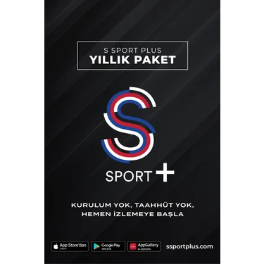 S Sport Plus 1 Yıllık Paket Abonelik Süresi 12 Aylık Ekran ile Film ve Dizi İzleme