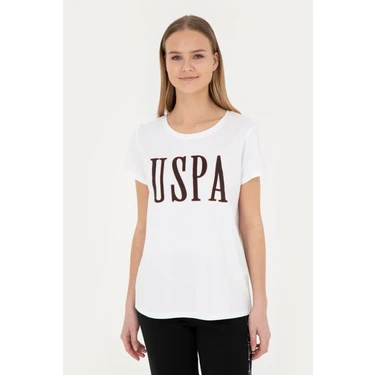 U.S. Polo Assn. Kadın Beyaz T-Shirt