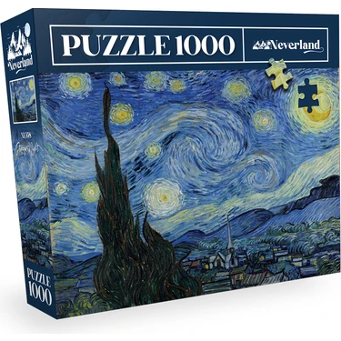 Neverland 1000 Parça Puzzle - Starry Night (Yıldızlı