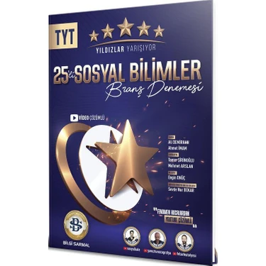 Bilgi Sarmal Yayınları TYT 2024 Yıldızlar Yarışıyor 25’li Sosyal Bilimler Branş