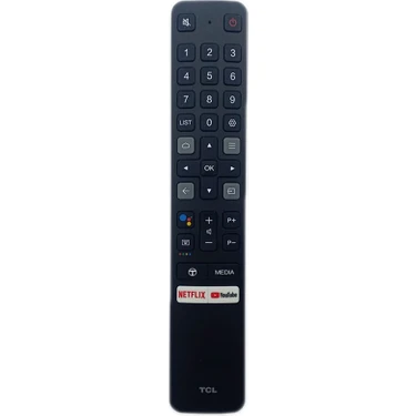 TCL Sesli Kontrol Uzaktan Kumandası, Tcl Sesli LCD LED Tv Için Uzaktan Kumanda RC901V Netflix 