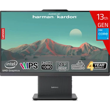 Lenovo Ideacentre Aıo 24IRH9 Intel Core I5-13420H 16GB Ddr5 512GB SSD Intel UHD Graphics WIN11 Pro