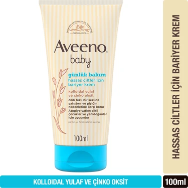 Aveeno Baby Günlük Bariyer Kremi 100 ml – Hassas Ciltler İçin Kolloidal Yulaf ve Çinko Oksit İçeren