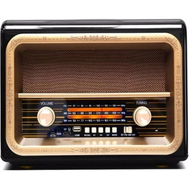 Kemai MD-1911BT Retro Nostaljik Radyo Bluetooth Hoparlör Fm