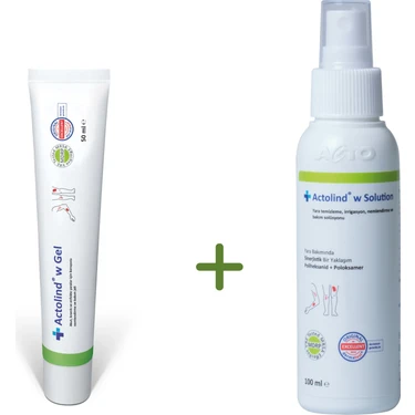 Actolind 50 ml Jel ve 100 ml Solüsyon | 2' Li Yara Bakım
