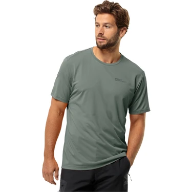 Jack Wolfskin Delgamı SS M Erkek Yeşil T-Shirt