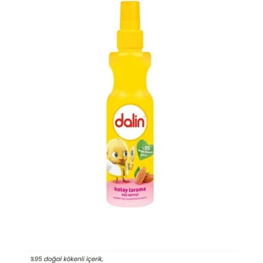 Dalin Kolay Tarama Saç Spreyi Badem Özü ve Panthenol 200 ml Yumuşak Formül Zor Taranan Saçlar İçin