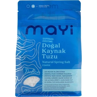 Mayi Tuz Mayi Sofrada Öğütme Tuzu 500 gr Doğal Kaynak Tuzuyla Yemeklerinizi