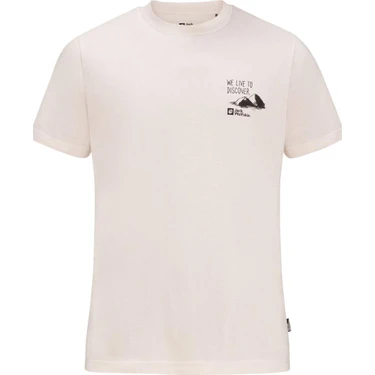 Jack Wolfskin Dıscover T M Erkek Mavi T-Shirt