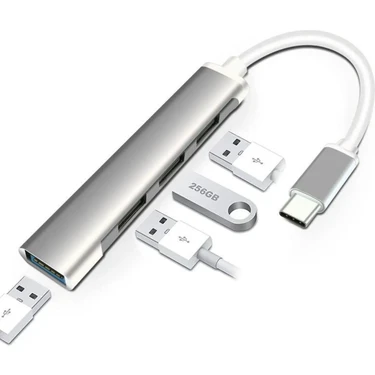 Maxgo 2004 4 Port USB 3.1 Hub Çevirici Çoğaltıcı Type C