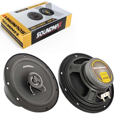 Soundmax SX-CX602 Koaksiyel Oto Hoparlör 200 Watt 16 cm Fiyatı
