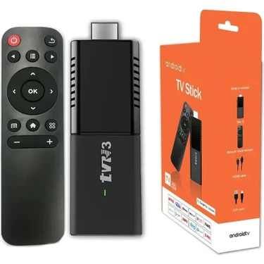 Beemen Tvr3 Box S Tv Stick Android Box 4K Android 13 Sürüm 2gb Ram 16GB Hafıza Wifi 2.4 Android