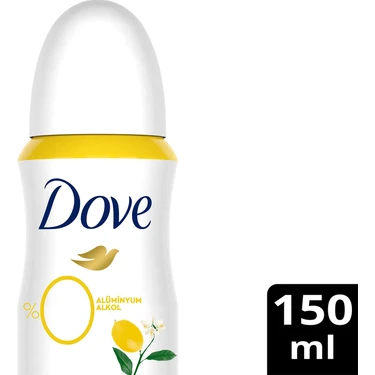 Dove Kadın Deodorant %0 Alüminyum Limon Çiçeği & Vanilya