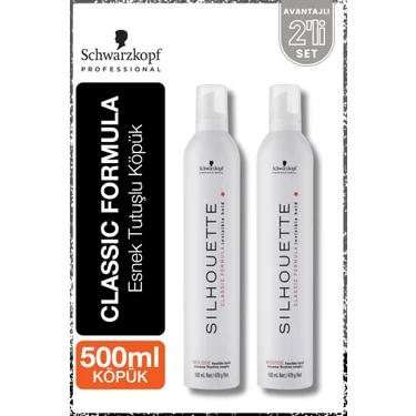 Schwarzkopf Silhouette Esnek Tutuşlu Saç Köpüğü 500ML x 2