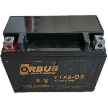 Orbus Akü 12V 9AH Amper Ytx9-Bs Motorsiklet