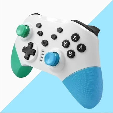 Vigortrading Uyandırma Fonksiyonlu Blue Green-Switch Kablosuz Oyun Kumandası Ns Gamepad, Titreşimli