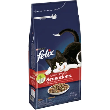 Felix Sığır ve Tavuk Etli Kuru Kedi Maması 2