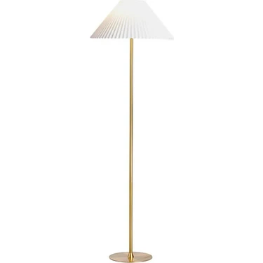 Vinner LMD-FR03 Conic Eskime Mat Gold Metal Lambader - Krem