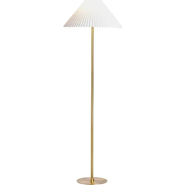 Vinner LMD-FR03 Conic Eskime Mat Gold Metal Lambader - Krem