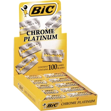 Bic Chrome Platinum Çift Taraflı Tıraş Bıçağı 100'lü