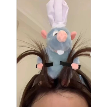 Buyfun Ratatouille Peluş Model Saç Bandı - Açık Mavi (Yurt