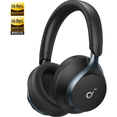 Anker Soundcore Space One Kulak Üstü Bluetooth Kulaklık, Aktif Gürültü Engelleme, Siyah -