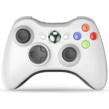 Kepang Beyaz-Gamepad Xbox 360 Için Kablosuz Titreşim Joystick Microsoft Pc Konsolu Için Windows 7 8